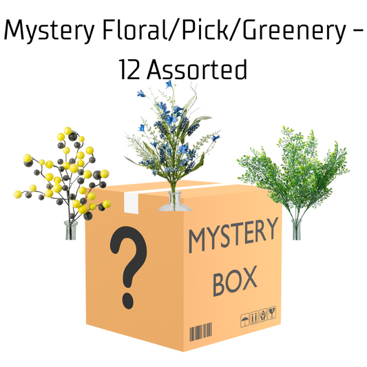 Mystery Floral/Pick/Greenery Box -12 Pieces (Assorted)