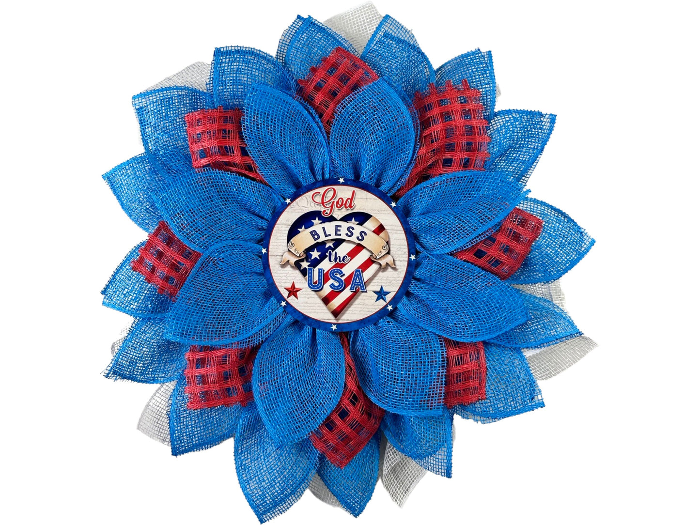 patriotic flower wreath