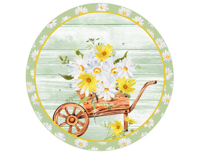 a metal sign image for a wreath or home decor